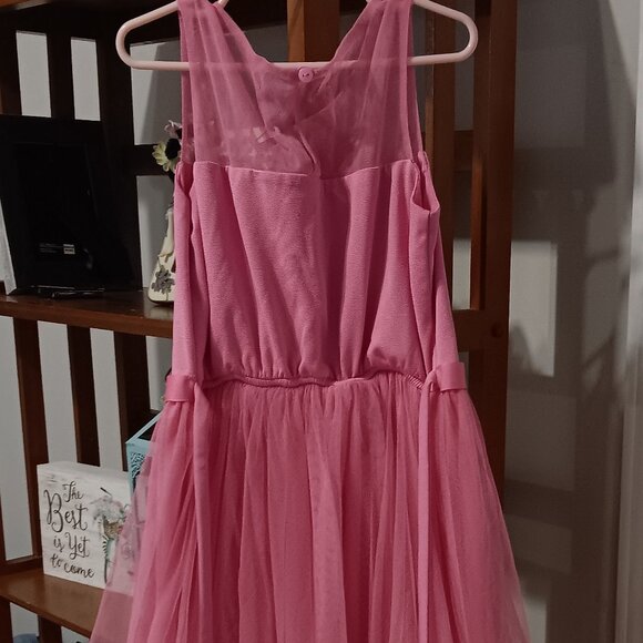 Girls Pink elegant Bonnie Jean dress size 12 - Picture 4 of 5